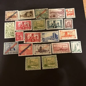 21 German Saar Used Stamps- Lot A-79988 - Picture 1 of 1