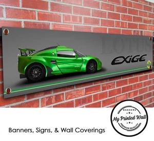 Lotus S1 Exige (Custom Green) banner for WORKSHOP, Garage, Showroom etc - Picture 1 of 2