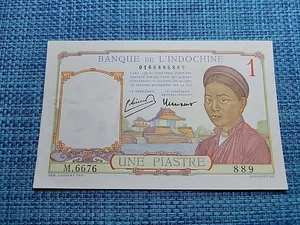 π French Indochina Vietnam 5 piastre 1946 P-54 P-54c XF Banknotes 071125-7 - Picture 1 of 2