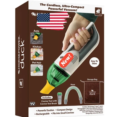 NUEVO Horsepower Duck Inalámbrico Ultra Compacto Potente Aspiradora-Envío Sin Aspiradora Foto 1 de 4