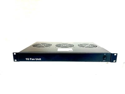 LMS Data CABFAN-FE-2R 1U 2-Way Cooling Fan Unit For 19" Rack Enclosure Black - Image 1 of 4