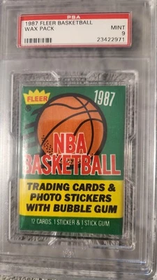 1987-88 Fleer Basketball Pack PSA 9 MT - Michael Jordans 2nd Year Population 205 - Image 1 of 4
