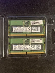 Samsung 16GB (2x8GB) DDR5 5600MHz PC5-44800 CL46 SODIMM RAM (M425R1GB4BB0-CWM) - Picture 1 of 2