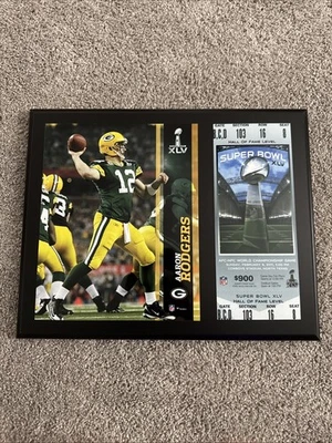 Placa del Super Bowl Aaron Rodgers Green Bay Packers Foto 1 de 2