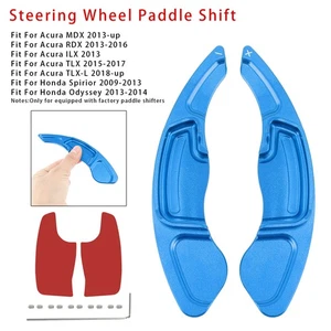 Steering WheelPaddle ShifterExtension For Acura MDX RDX TLX ILX Aluminium BlueU8 - Picture 1 of 13