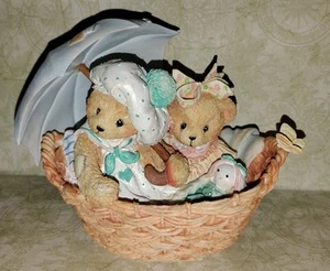Cherished Teddies Beth And Blossom Friends Are Never Far Apart Figurine NO BOX - Bild 1 von 2