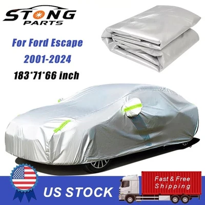 For Ford Escape Car Cover Waterproof 190T Outdoor YM UV All Weather Protection - Image 1 of 4