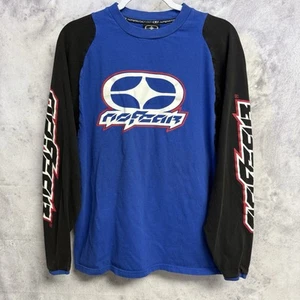Camiseta De Colección No Fear Para Hombre Azul Medio Manga Larga Carreras Y2K - Imagen 1 de 14