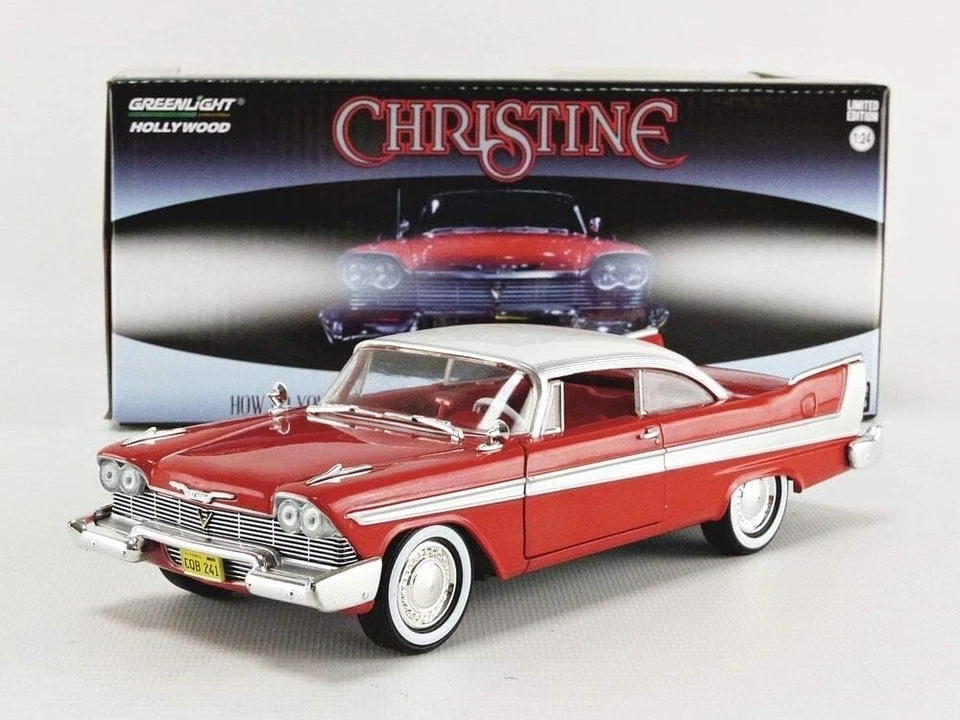 Greenlight 1/24 Scala - Christine - 1958 Plymouth Fury Trasparente Windows - - Immagine 1 di 1