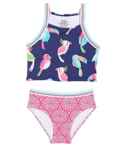 Hatley 1004 Kids Tropical Birds Tankini Set Size 10 - Picture 1 of 2