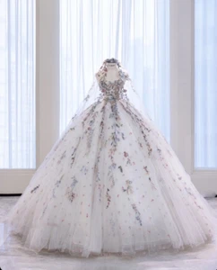 Vestidos de novia princesa novia boho elegantes con velo largo vestidos de novia - Imagen 1 de 9