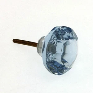 Vogue Crystal Mushroom Design Blue Cabinet Draw Door Knob Handle *FREE DELIVERY* - Bild 1 von 3