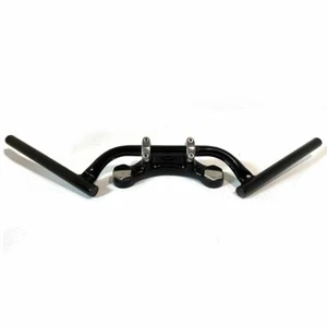 Universal Black 7/8" Clubman Ace Motorbike Handlebars - Picture 1 of 1