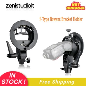 US 2Pcs S-Type Bowens Flash Softbox Bracket Holder Set For V860 V850 TT685 AD200 - Picture 1 of 8