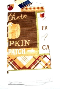 Fall Autumn Is Calling Kitchen Towel 15 x 25 Dish Hand Pumpkin Patch Leaves - Picture 1 of 3