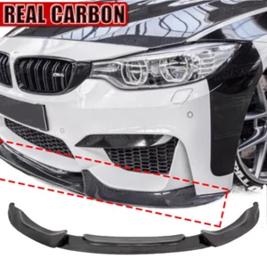 Carbon Fiber VRS Style Front Bumper Lip Splitter For 15-20 BMW F80 M3 F82 F83 M4 - Picture 1 of 5