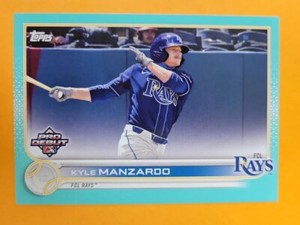 Kyle Manzardo AQUA /75 RC 2022 Topps Pro Debut
