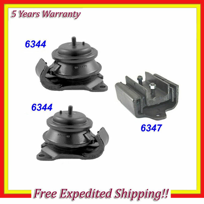 Engine Motor & Trans. Mount Set 3PCS for 87-95 Nissan Pathfinder 3.0L 4WD M639 - Изображение 1 из 4