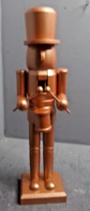 HOLIDAY HOME 14 INCH CHRISTMAS NUTCRACKER- DRUMMER GOLD NUTCRACKER - Picture 1 of 6