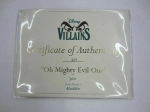 WDCC OH MIGHTY EVIL ONE Jafar Certificado de Autenticidad de Aladdin Edición Limitada - Imagen 1 de 2