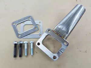 WELDED T-4 Open Stainless steel waste gate spacer plate with hardware USA!!! - Foto 1 di 3