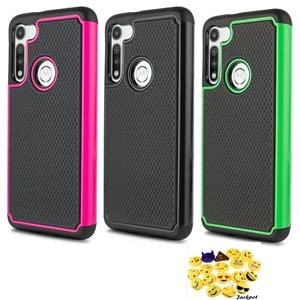 For Motorola Moto G Fast Hybrid Protector Cover Phone Case with Glass +Gift - Picture 1 of 17
