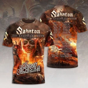 Sabaton The Legenday Tour Europe 2025 3D T-Shirt - Picture 1 of 4