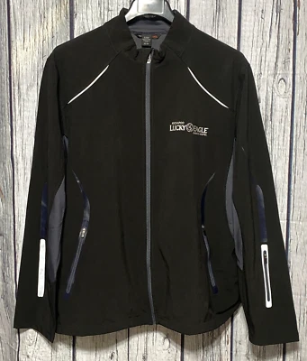 Casino Jacket Lucky Eagle Texas Soft Shell Size XL Black Full Zip Kickapoo - Image 1 of 4