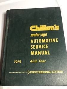 1974 Chilton's Automotive Service Repair Manual Professional Edition 45th Year - Bild 1 von 5