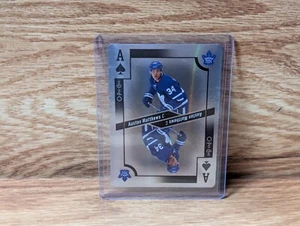 AUSTON MATTHEWS 2017-18 O-PEE-CHEE Playing Cards Silver Ace of Spades - Picture 1 of 2