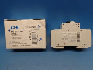 (1) Eaton FAZ-C16/2-NA-L Miniature Circuit Breaker 2 Pole 240V NEW IN BOX - Picture 1 of 4