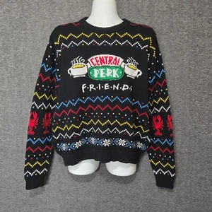 Friends Central Perk Sweater Medium Christmas You're My Lobster Ross Rachel - Picture 1 of 8