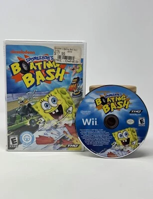SpongeBob's Boating Bash (No Scratches) for Nintendo Wii *Tested* Ships Same Day - Image 1 of 4