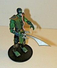 Jazwares Midway Mortal Kombat Shaolin Monks REPTILE w Tongue Action Figure Stand