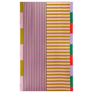 Ikea TESAMMANS Pre-cut Fabric Multicolor 59”x118” Striped Fabric NEW -RARE!!!! - Picture 1 of 3