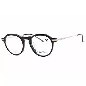 Calvin Klein Men's Eyeglasses Black Plastic Full Rim Round Frame CK23532T 001 - Picture 1 of 2