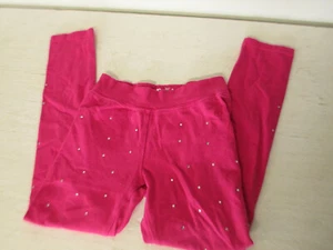 Girls JUSTICE Pink Leggings Bling Down Both Legs Size 10 - Picture 1 of 3