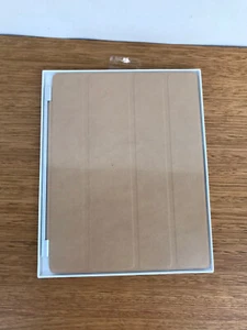 ☘️ Genuine Apple iPad 2 Leather Smart Cover Folio Foldable Flip Case Brown Tan - Picture 1 of 4