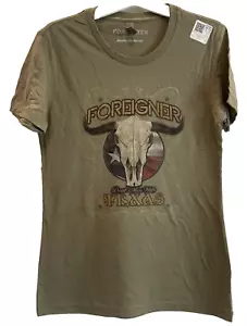 Foreigner "Don't Mess With Texas" Damen T-Shirt Medium olivgrün ✨NEU✨ weich - Bild 1 von 4
