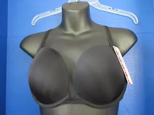 ELLEN TRACY~REGGISENO NERO MULTI-WAY TUFFO FERRETTO~Donna 34B~Nuovo con etichette - Foto 1 di 4