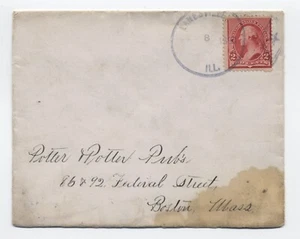 1892 Lanesville IL 2ct small banknote star in diamond fancy cancel [6029.686] - Picture 1 of 3