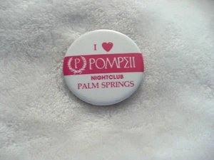  LK-I LOVE (HEART) POMPEYA CLUB NOCTURNO PALM SPRINGS PIN INSIGNIA #16590 - Imagen 1 de 8