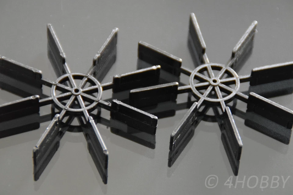 2x Wasserrad 70mm Paddelrad Wassermühle Schiffsschraube Propeller RC Modellbau - Bild 1 von 1