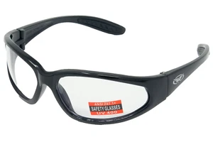 Clear Glasses/UV400 Sunglasses 4 Motorcycle Bikers Shooting Golf Cycling  Sports - Picture 1 of 7