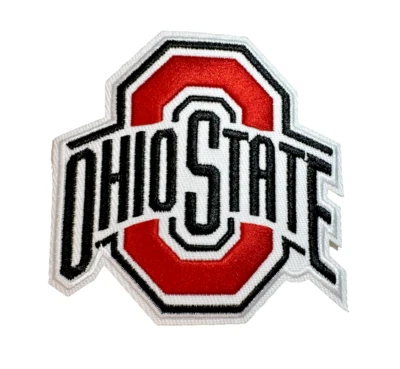 Ohio State Buckeyes NCAA Team Logo Embroidered 3in Iron / Sew-On Patch - Image 1 of 3