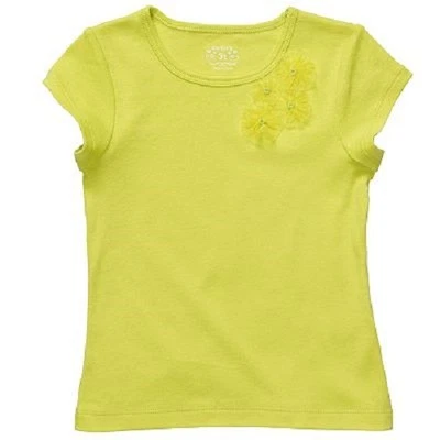 Camisa Top Carter's Manga Corta con Apliques de Flores de Organza ~ Talla 5 ~ Nueva con Etiquetas Foto 1 de 4