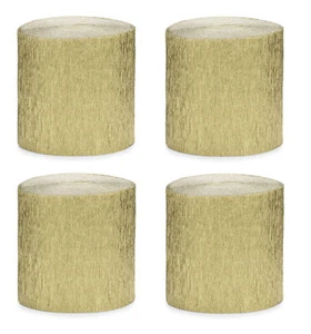 4 Krepppapier Rollen 5cm x 10m Krepp Papier Set zum Basteln Dekorieren Kreppband - Bild 1 von 4