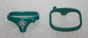 Playmobil Belt Knight Nüpsi Front Green Print 2 Pieces Soldiers - Picture 1 of 2