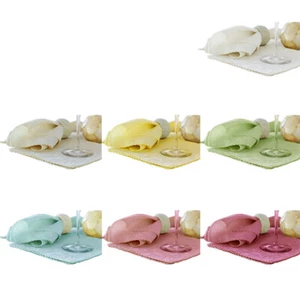 Set of 6 Damask Embossed Polyester Cotton Napkins 40 x 40 cm by Hoydu - Picture 1 of 9