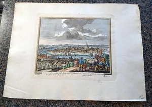 Italian Engraving of a Rural Scene With Oxen. - Picture 1 of 10